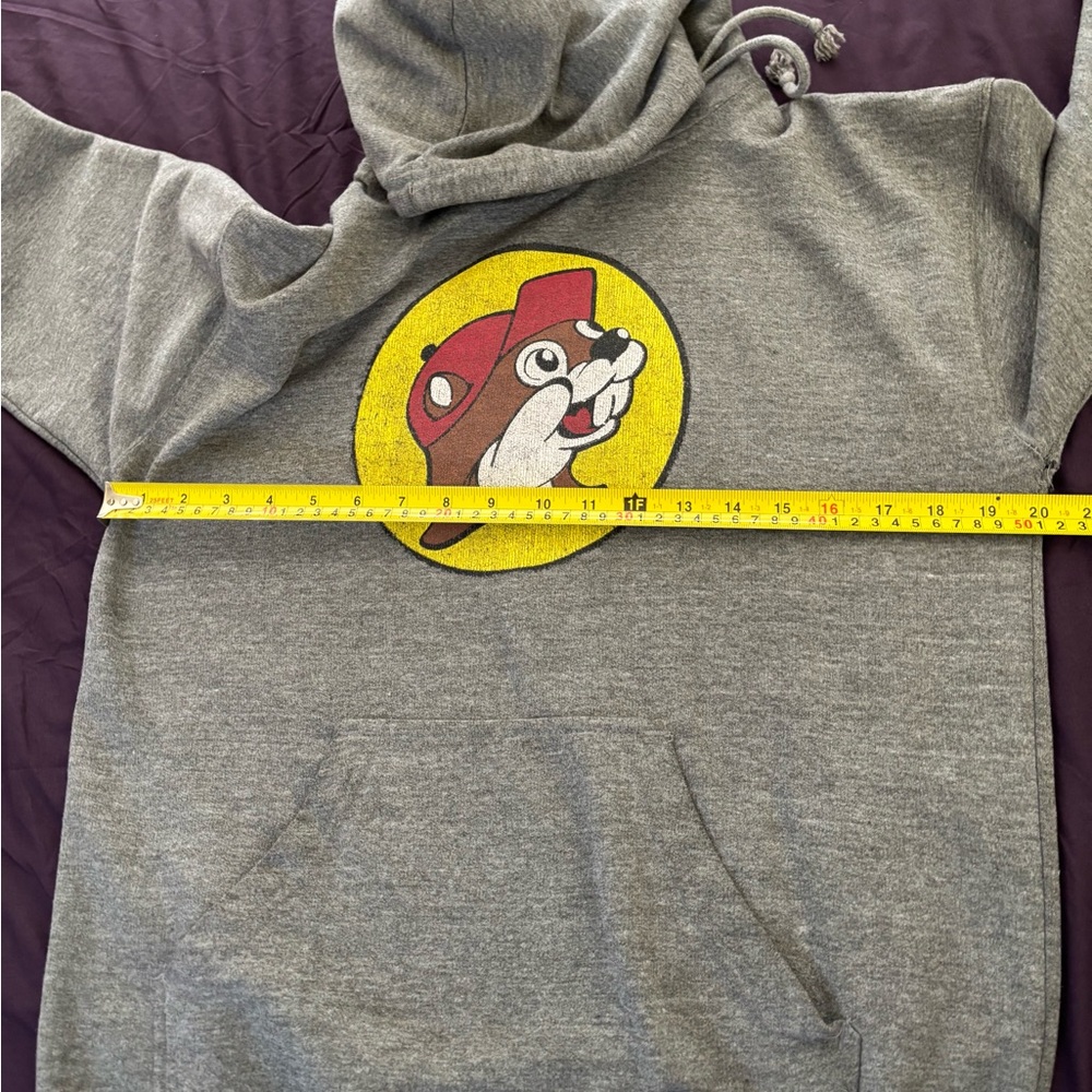 Buccees Beaver Grey Hoodie Sweatshirt Women’s Size Medium Graphic Print - Picture 6 of 10